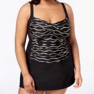 Swim Solutions Plus Size Desert Sand S
